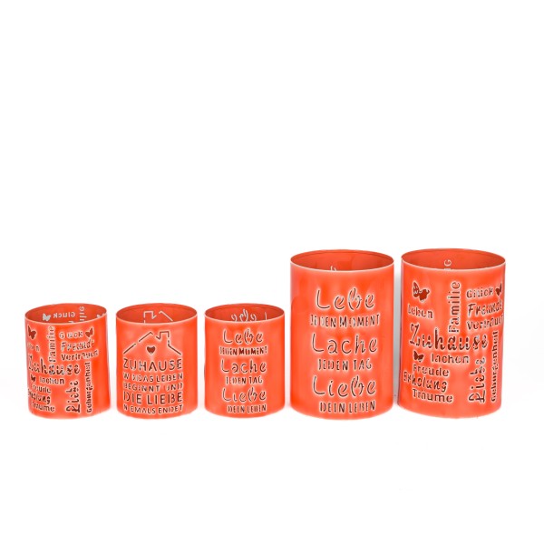 Metall-Windlicht Sprüche