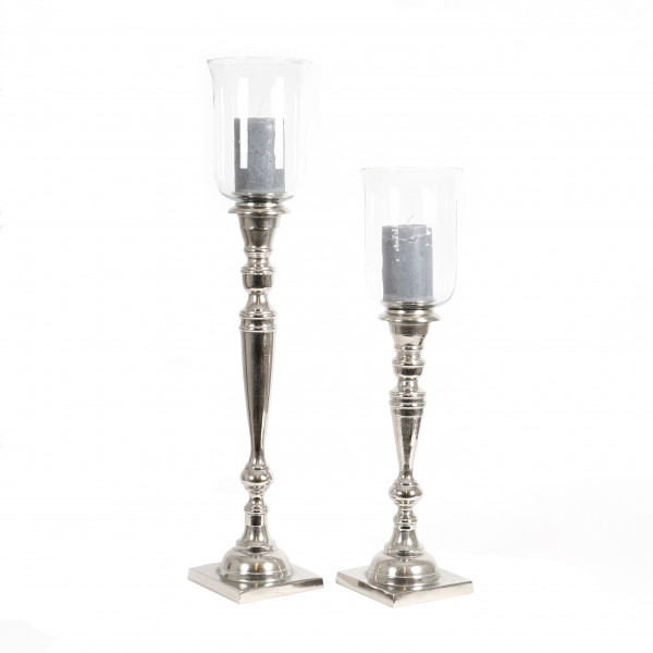 Bodenleuchter Aluguss mit Glas