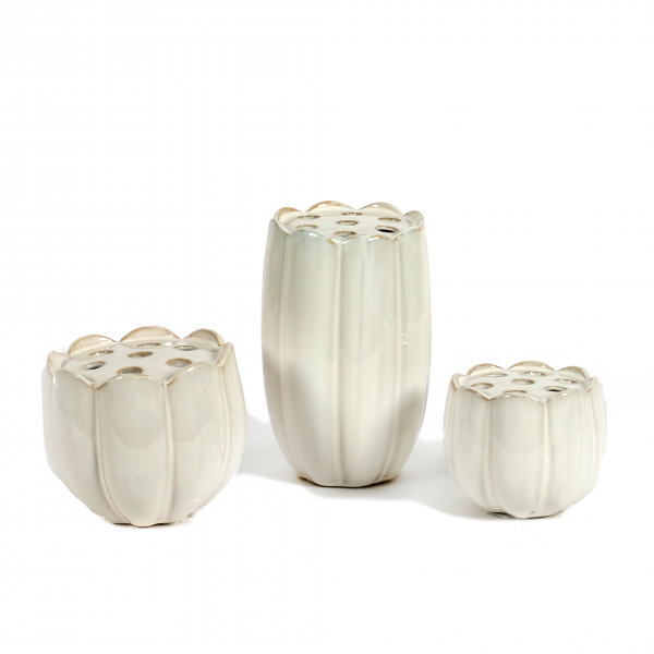 Keramik Lotus-Vase