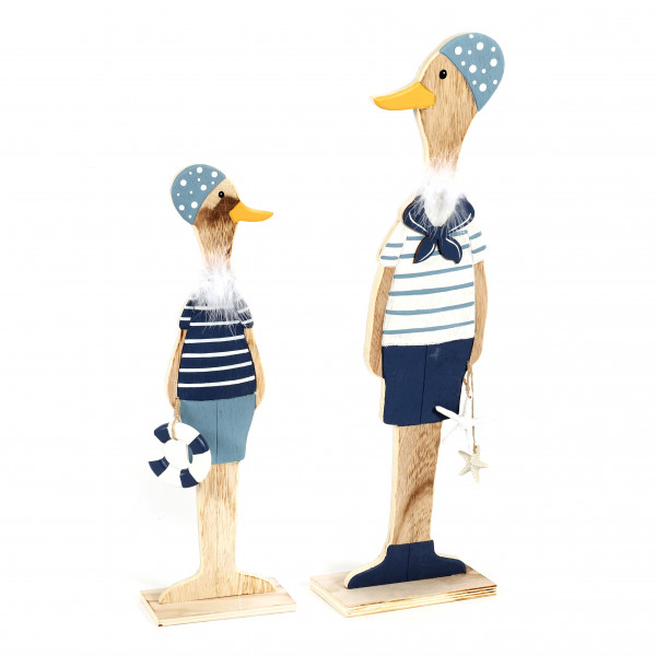 Ente, Holz, mit Badekappe