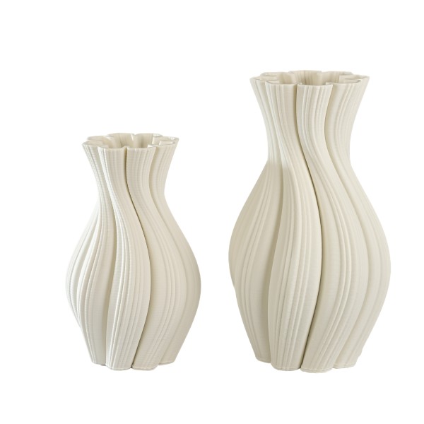 Keramik Vase Madrid 3D print verfahren weiß