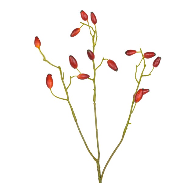 Hagebutten-Zweig, 46 cm, rot