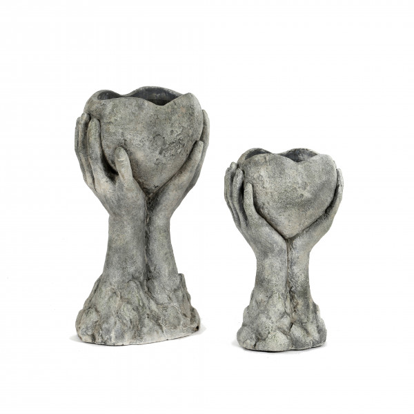 Herz Pompejii Zement, dk.grau