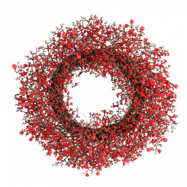 Beerenkranz, rot, 50 cm auf Salimbasis