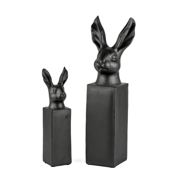 Poly Hasen-Kopf auf Säule