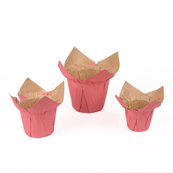 Papier-Topfmanschette, fuchsia