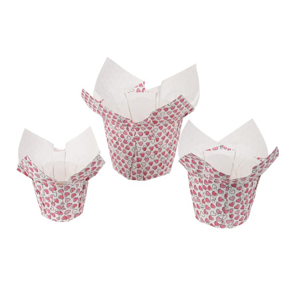 Papier-Topfmanschette, Herzdesign