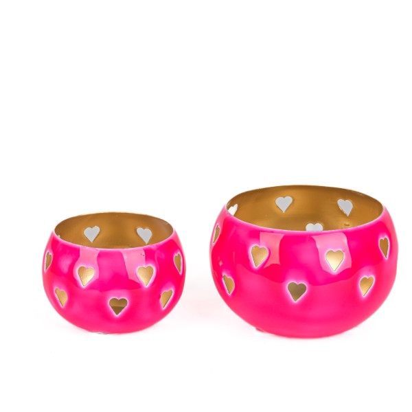 Metall Windlicht Herz