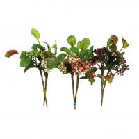 Beerenpick mit Laub, 25 cm Beerenpick mit Laub, 25 cm