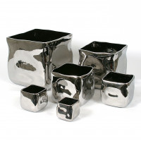 Keramik-Knuddelwürfel, silber Keramik-Knuddelwürfel, silber