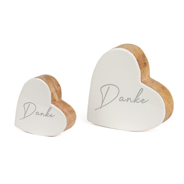 Holz-Herz Danke