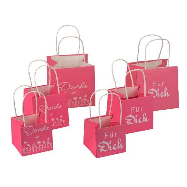 Papier-Pflanz-Tüte, fuchsia