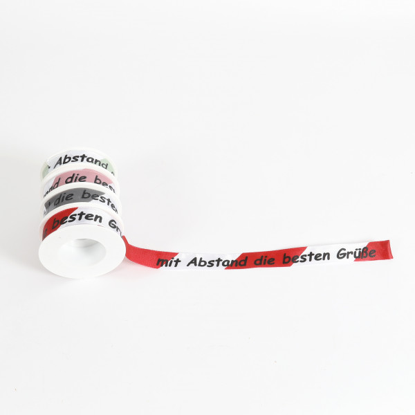 Band Mit Abstand die besten Grüße 25mm 20 m Rolle weiß