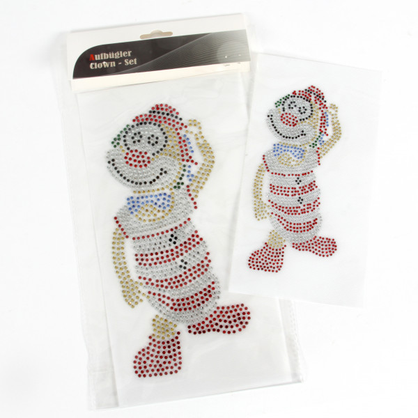 Strassaufbügler Clown Die Sch mitzens 2Stk.