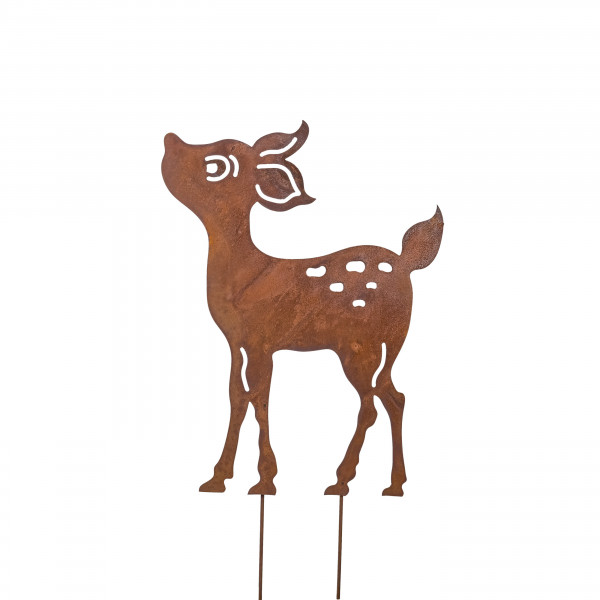 Bambi zum stecken D 32 cm H 55 cm rost