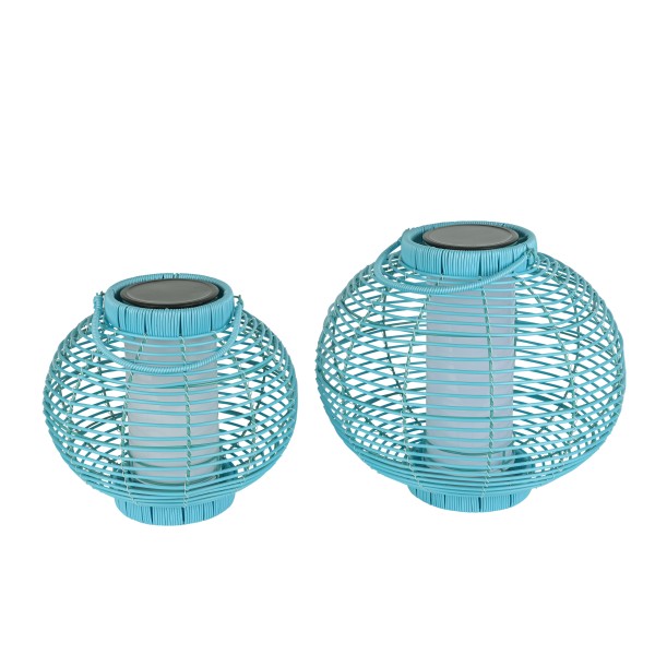 LED Kugel-Laterne Kunststoff mit Licht -Sensor