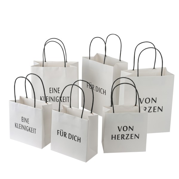 Papier-Geschenk-Tragetasche,weiß