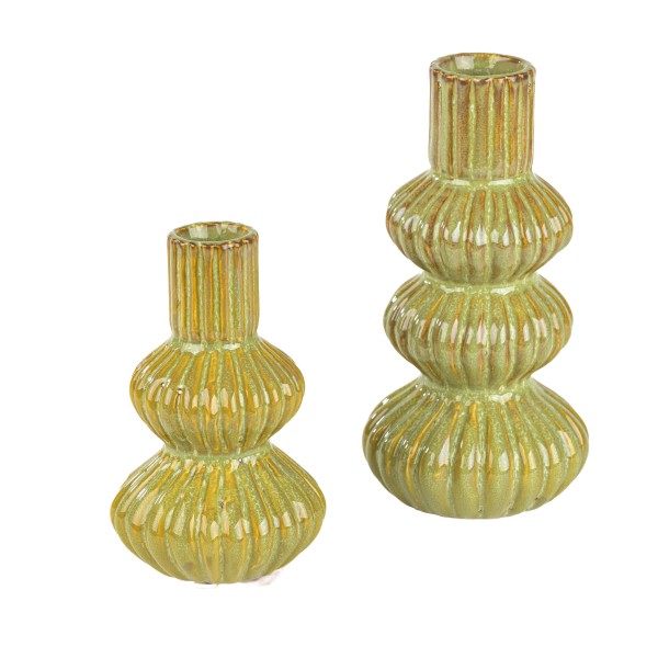 Keramik Vase Athen gewellt