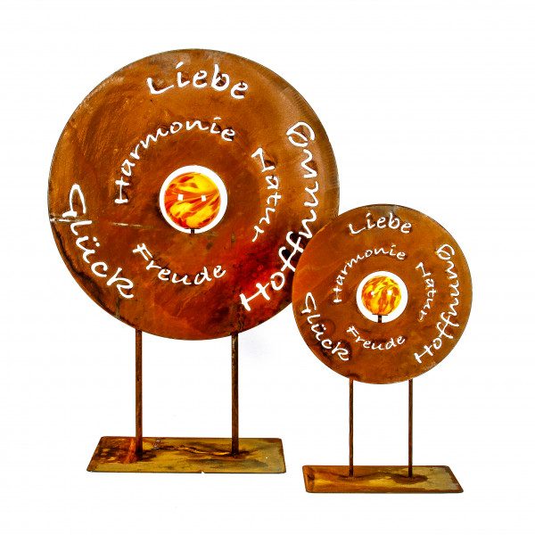 Ersatz-Glaskugel gelb-orange 12cm