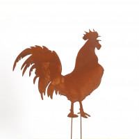 Rost - Stecker, Hahn B 35cm auf Pick 13cm Rost - Stecker, Hahn B 35cm auf Pick 13cm