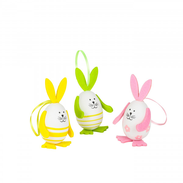 Hase Eiform , Kunststoff,z.stehen