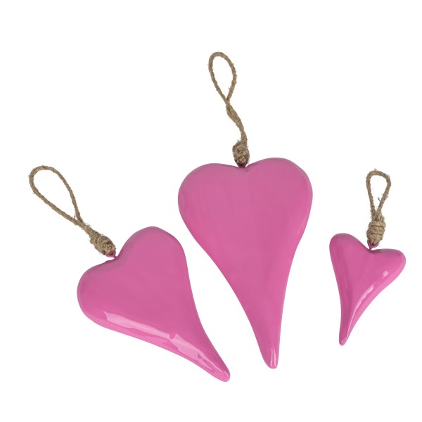 Holz-Herz,pink