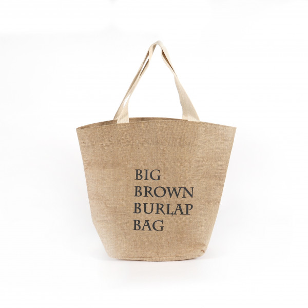 BIG BROWN BURLAP BAG 54x45cm ökologisch verpacken in Jute