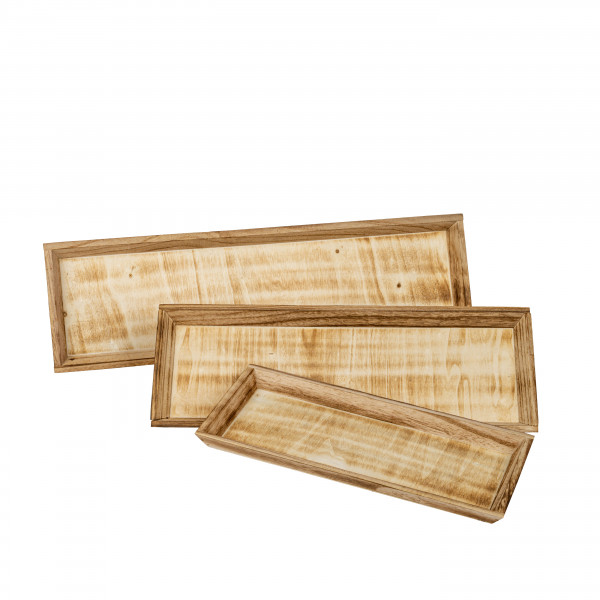 Holz-Tablett rechteckig