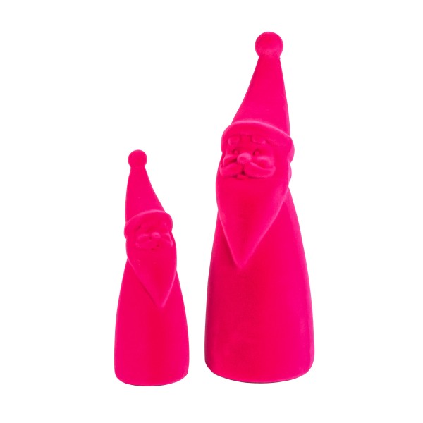 Nikolaus Nicky, Kunststoff beflockt, pink
