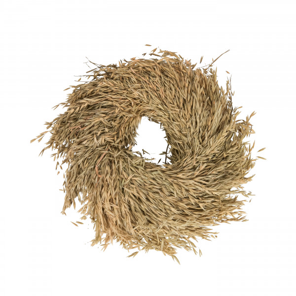 Avenagras Kranz 38 cm natur gebleicht