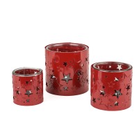 Metall-Windlicht Sternen-Meer mit Glas Metall-Windlicht Sternen-Meer mit Glas