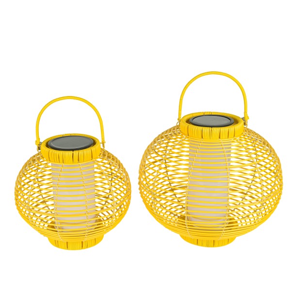 LED Kugel-Laterne Kunststoff mit Licht -Sensor