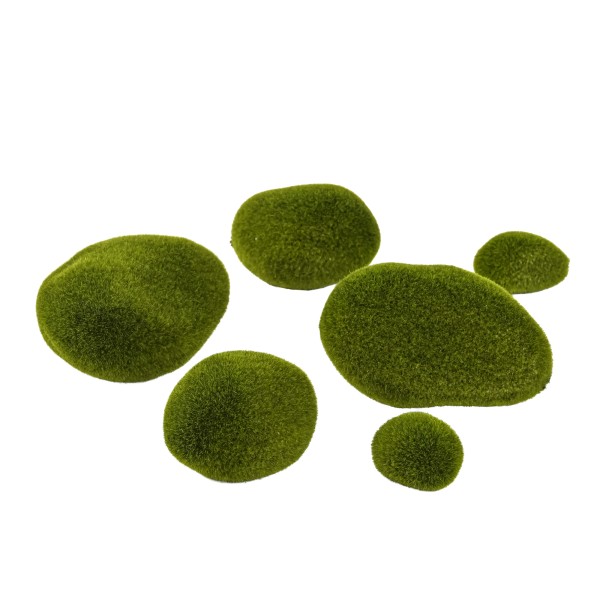 Moossteine fest, grün, Btl/6 St.