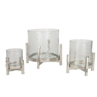 Metall-Windlicht Hadir mit Glas Metall-Windlicht Hadir mit Glas