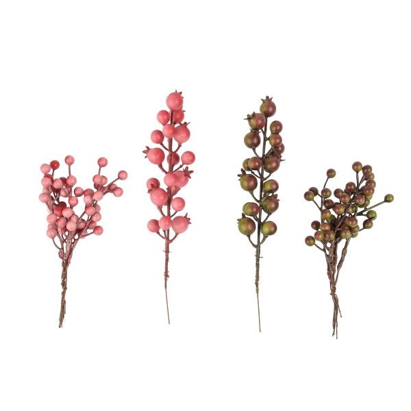 Hagebutten-Pick, pink-grün, 12 Stk./Beutel