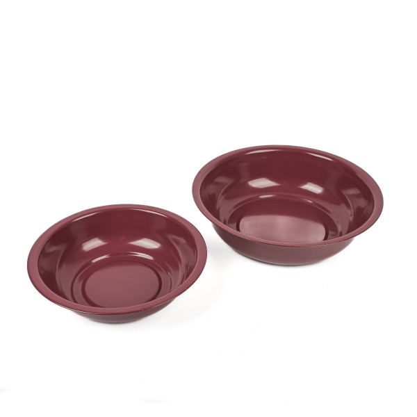 Metall - Schale bauchig mit Rand