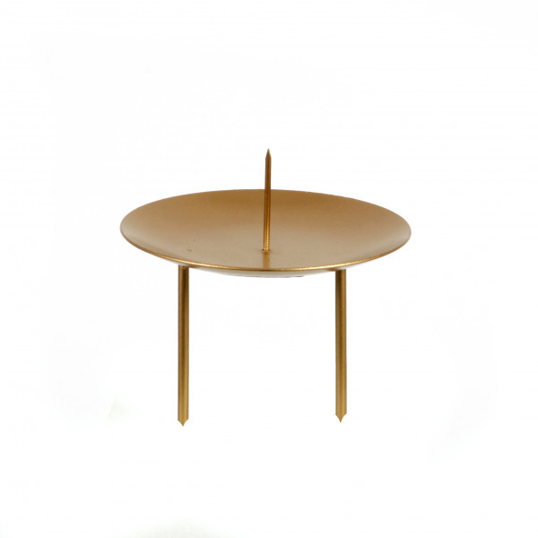 Kerzenteller gold