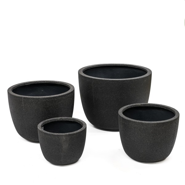 Creastone Pflanz-Topf rund