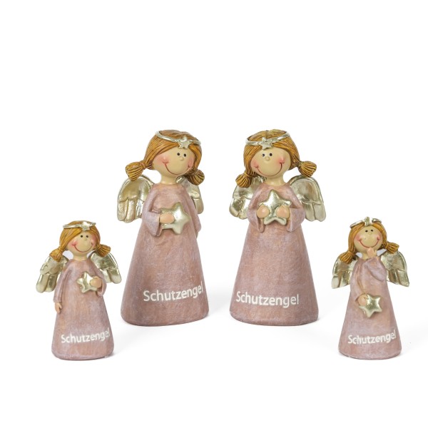 Poly Schutzengel Faida , rosa mit Stern 2 Mod sort