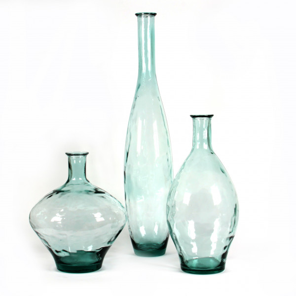 Bodenvase Tosca H 60 cm aus 100 % Recyclingglas