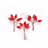 Hagebutten am Draht, rot Bund a 6St., 20 Bund pro Beutel Hagebutten am Draht, rot Bund a 6St., 20 Bund pro Beutel