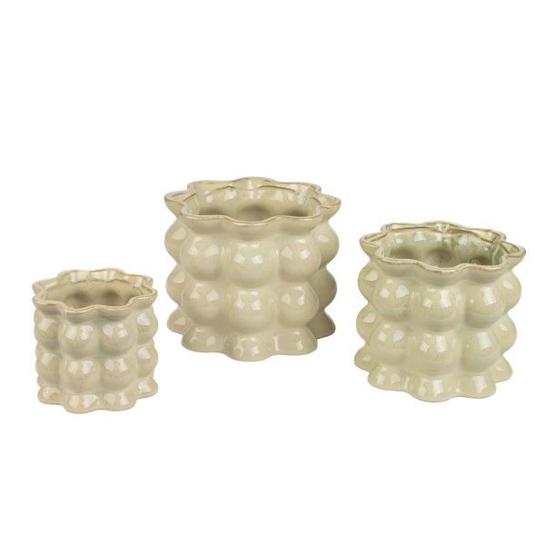 Keramik-Topf, Noppi sand Reaktions- Glasur