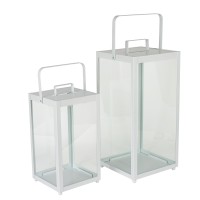 Laterne Keitum , Metall, weiß Laterne Keitum , Metall, weiß