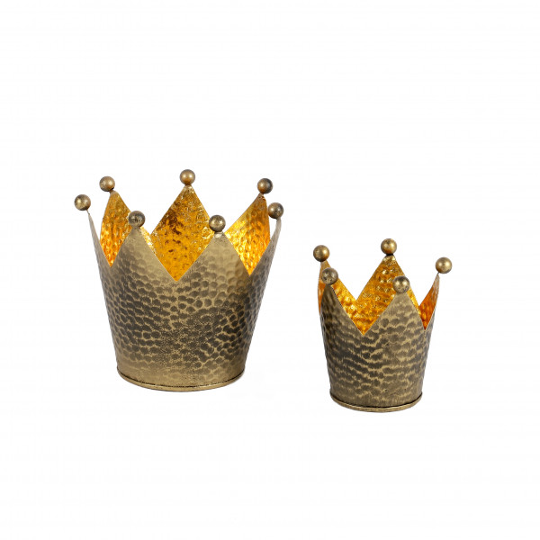Krone Kirana , Metall, bronze-gold