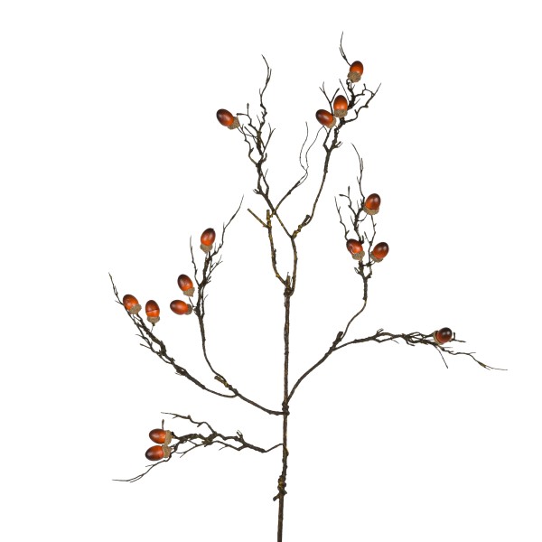 Deko-Zweig mit Eicheln, natur, 88 cm