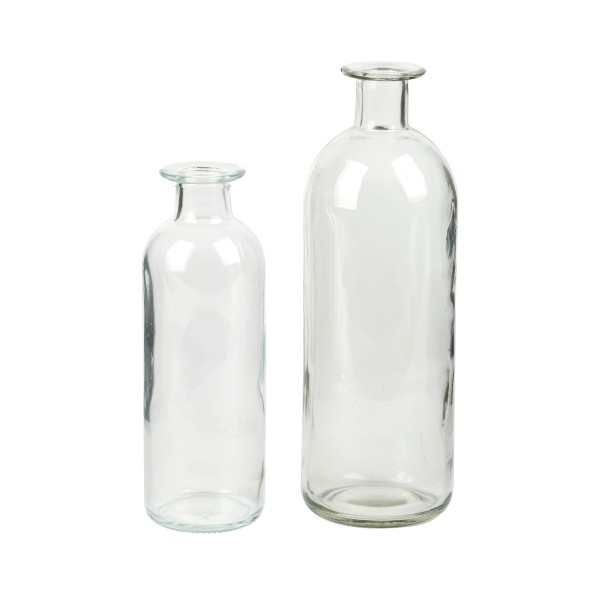 Glasflasche/Vase gerade Form, klar