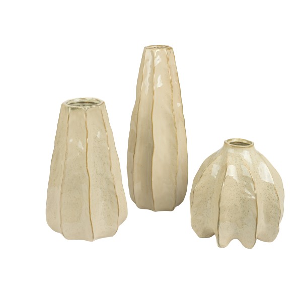 Keramik-Vase, starfruit sand Reaktions -Glasur