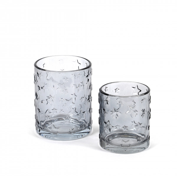 Teelichtglas Stars