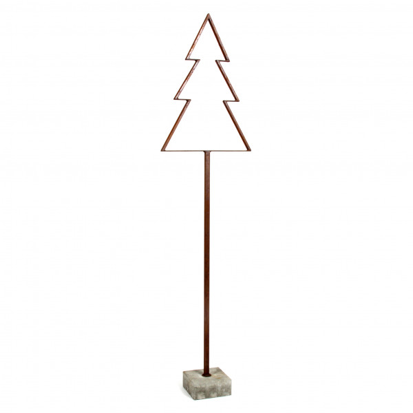 Metall Baum Tanne Betonfuß 160 cm Rost