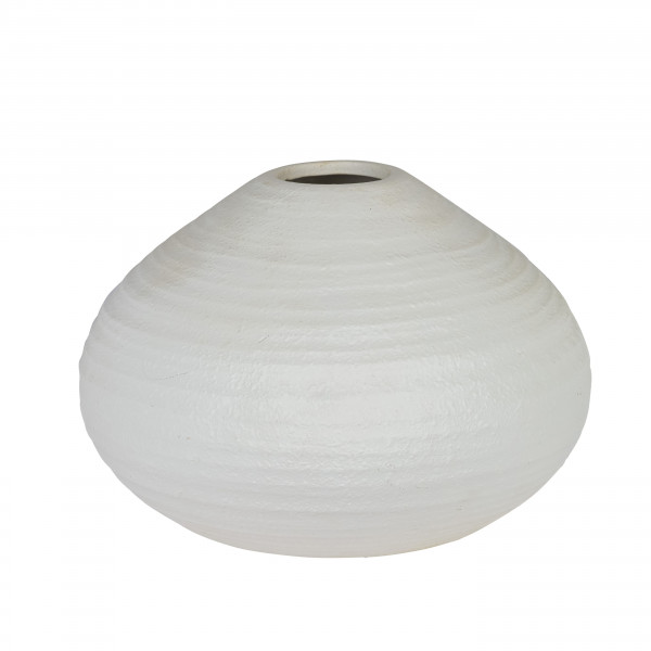 Keramik Kugel Vase Tunis 30xh20cm weiß-matt